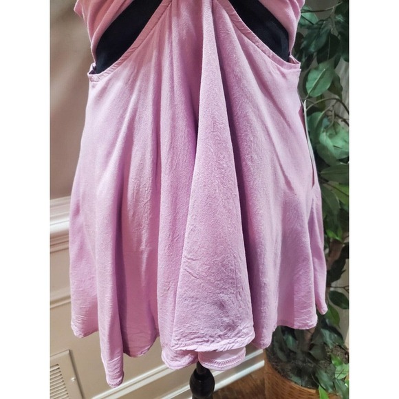 Tobi Women's Pink 100% Viscose Halter Neck Sleeveless Casual Top Blouse Size M - Picture 4 of 12